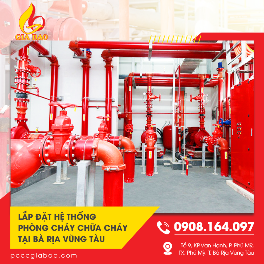 lắp đặt hệ thống phòng cháy chữa cháy tại Bà Rịa Vũng Tàu