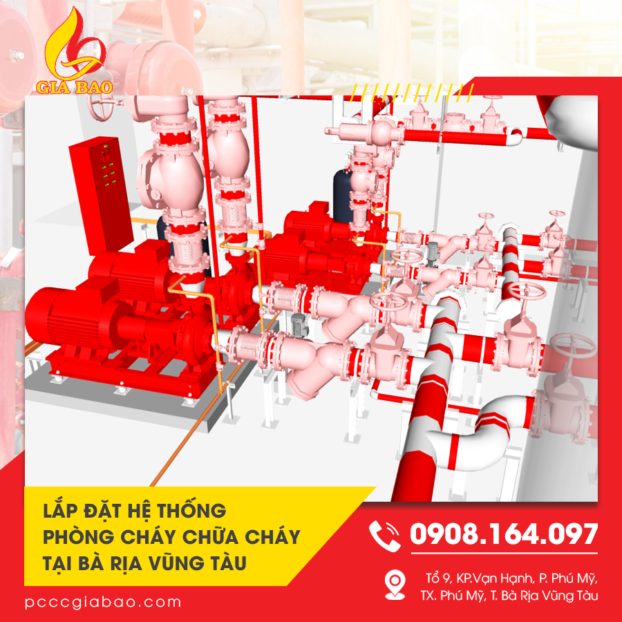 lắp đặt hệ thống phòng cháy chữa cháy tại Bà Rịa Vũng Tàu
