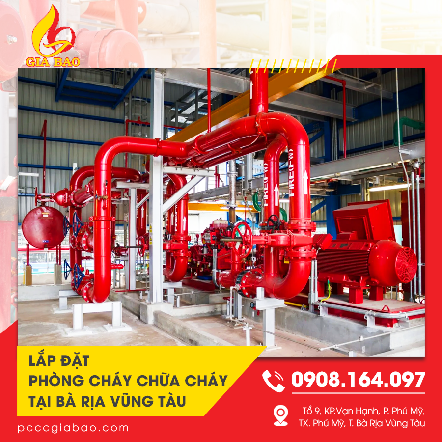 lắp đặt phòng cháy chữa cháy tại Bà Rịa Vũng Tàu