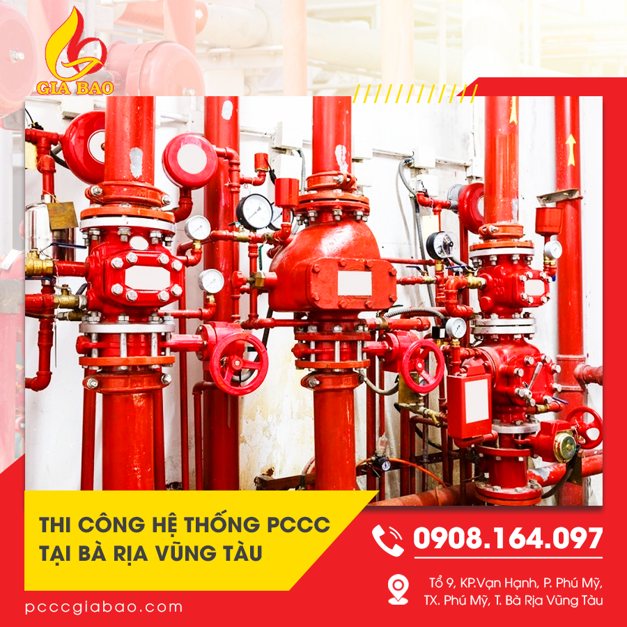 thi công hệ thống pccc tại Bà Rịa Vũng Tàu