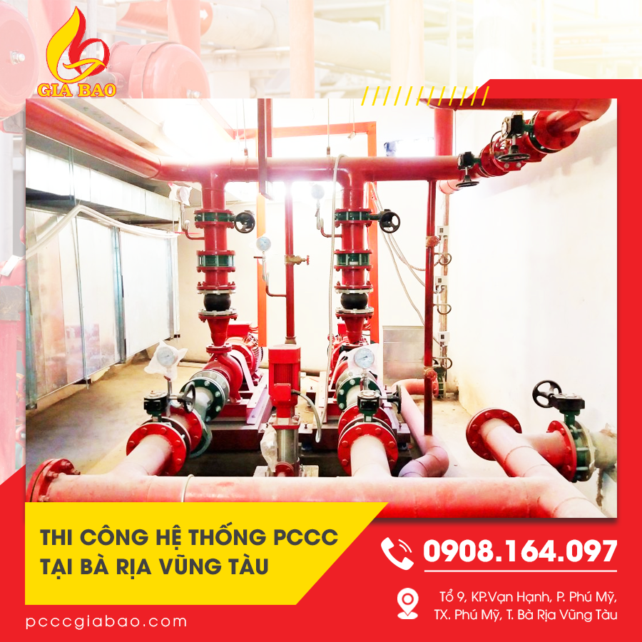 thi công hệ thống pccc tại Bà Rịa Vũng Tàu