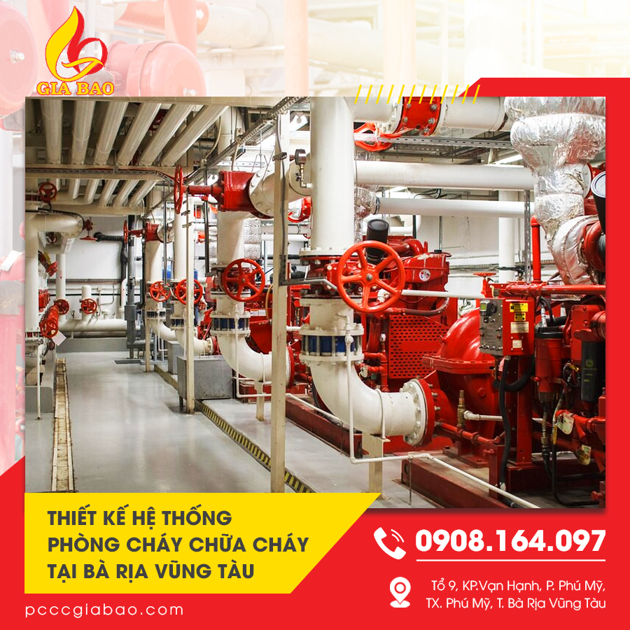 thiết kế hệ thống phòng cháy chữa cháy tại Bà Rịa Vũng Tàu
