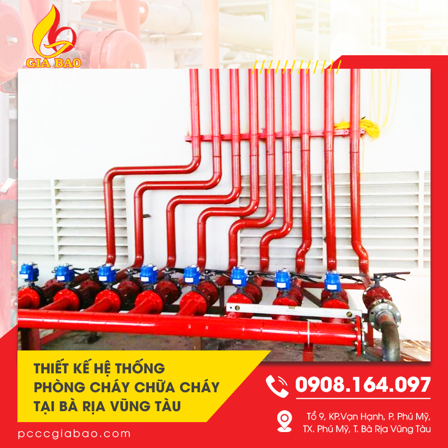 thiết kế hệ thống phòng cháy chữa cháy tại Bà Rịa Vũng Tàu