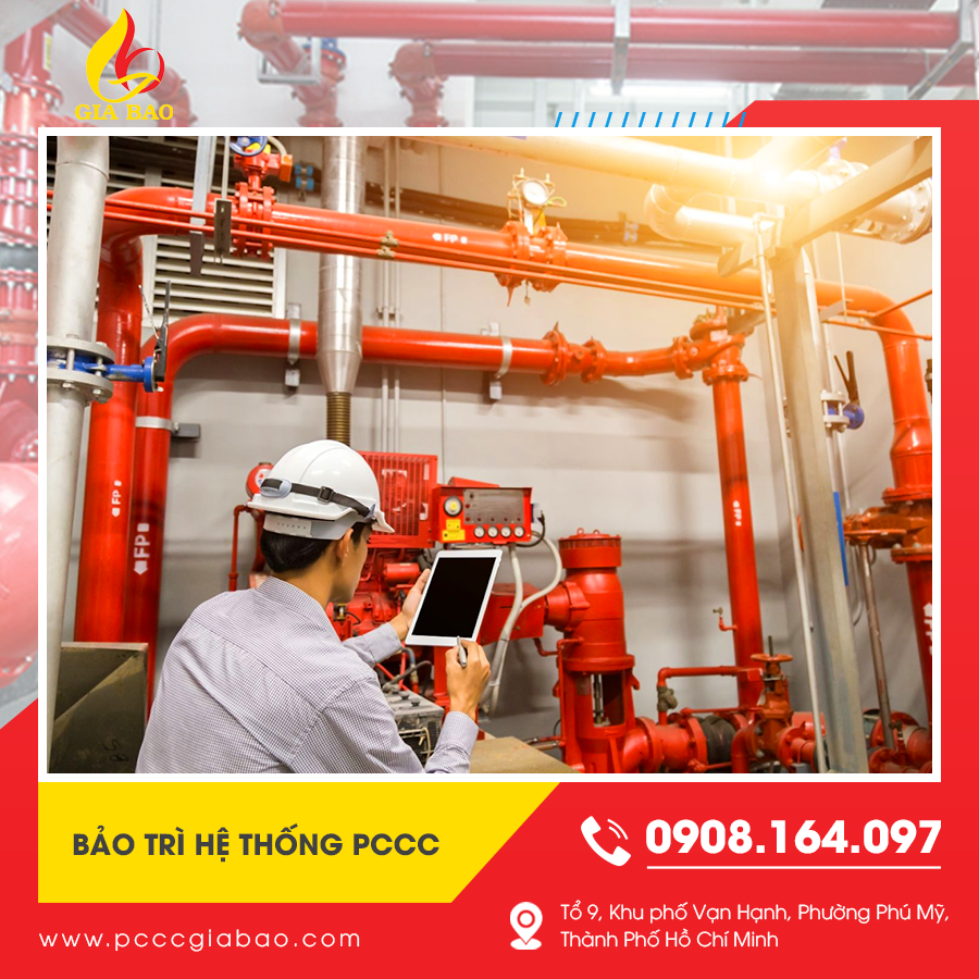 Bảo trì viên dùng thiết bị chuyên dụng đo tín hiệu hệ thống báo cháy. Bảo trì viên dùng thiết bị chuyên dụng đo tín hiệu hệ thống báo cháy.