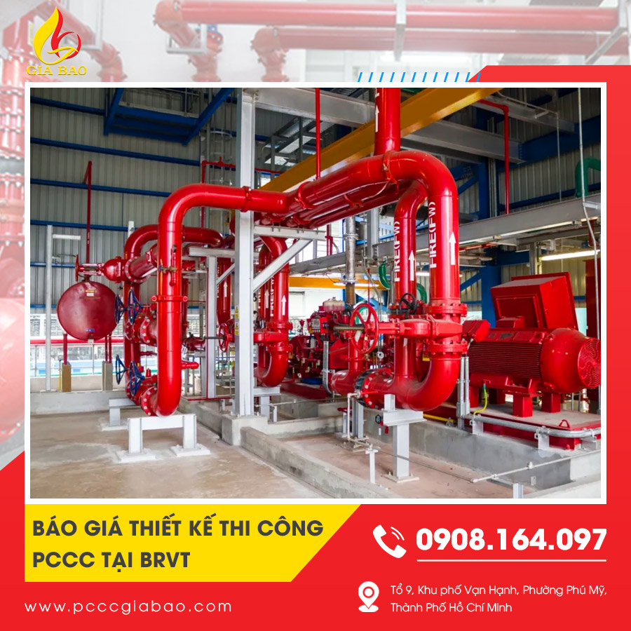 Thiết kế thi công PCCC tại BRVT được lập theo quy mô và yêu cầu công trìnhv Thiết kế thi công PCCC tại BRVT được lập theo quy mô và yêu cầu công trình