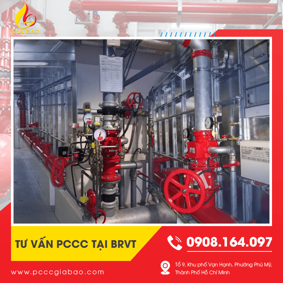 Hệ thống PCCC tại BRVT khi được tư vấn theo quy định. Hệ thống PCCC tại BRVT khi được tư vấn theo quy định.