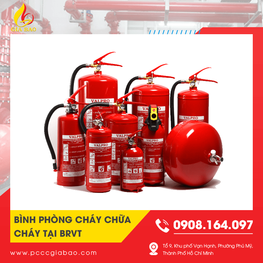 Cung cấp bình phòng cháy chữa cháy tại BRVT cho doanh nghiệp Cung cấp bình phòng cháy chữa cháy tại BRVT cho doanh nghiệp