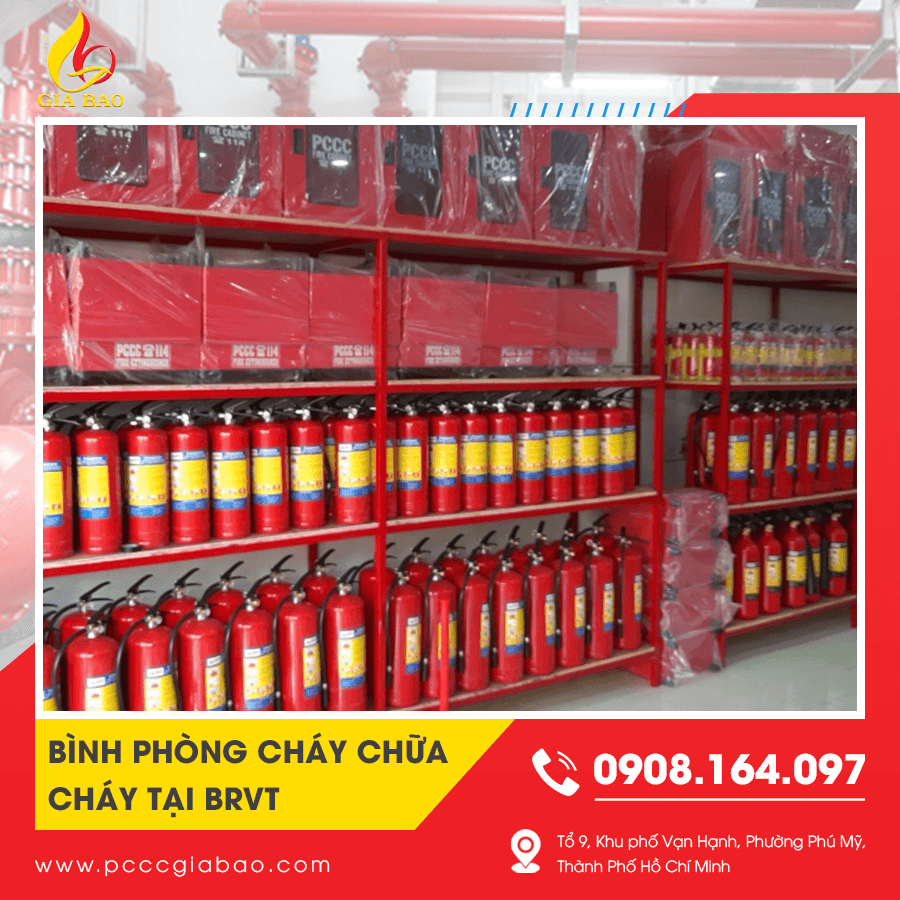 Phân phối bình phòng cháy chữa cháy tại BRVT đạt chuẩn Phân phối bình phòng cháy chữa cháy tại BRVT đạt chuẩn